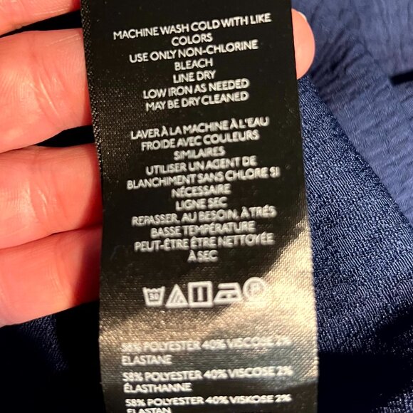 NWT Maeve by Anthropologie Short-Length Navy Sleeveless Top SZ Small - Picture 6 of 7